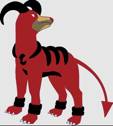 New Shiny Houndoom by BlueSableyeBryan on DeviantArt