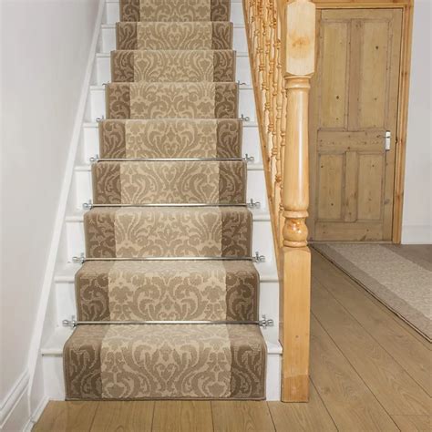 Runrug Stair Carpet Runner Stain Resistant 870cm X 60cm Baroque