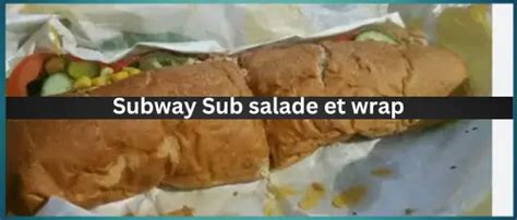 Menu Subway France Derniers Prix 2024