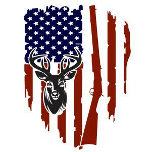 Deer Hunt Flag Vector Hunting Flag Vector Image Svg Psd Png Eps