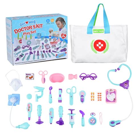 Doctor Kit For Kids 25 Pcs Pretend Play Kids Doctor Kit Toys With