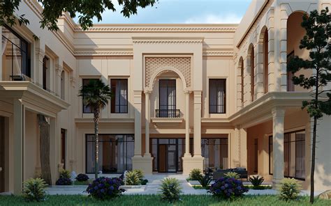 Neo Classic Villa Exterior Behance