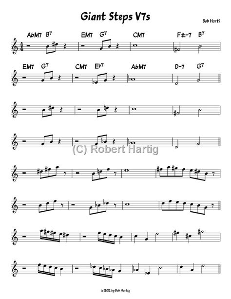 Practicing “Giant Steps”: Isolating Dominant Sevenths