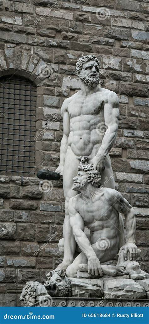 Statue Of Hercules And Cacus Stock Photo Image Of Tuscany Italian