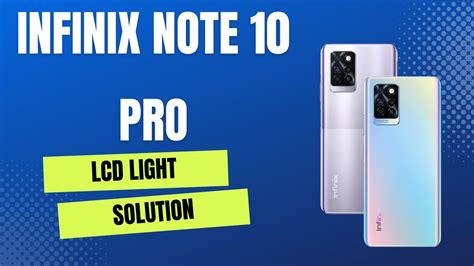 Infinix Note Pro X Lcd Liight Solution Youtube