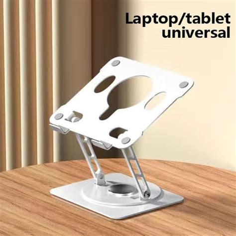 GOOJODOQ Laptop Stand Aluminum Adjustable Rotating Alloy Metal Large