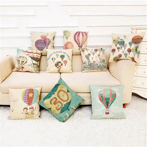 Hot Air Balloon Cushion Cover Arlik Interiors