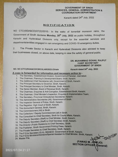 Non Stop Rains Public Holiday Declared In Karachi Hyderabad