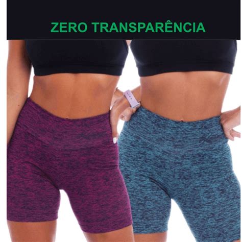 Kit Bermudas Legging Sortidas Feminina C S Alto Suplex Do P Ao G