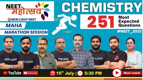 LIVE NEET 2022 CHEMISTRY MAHA MARATHON SESSION 251 MOST EXPECTED