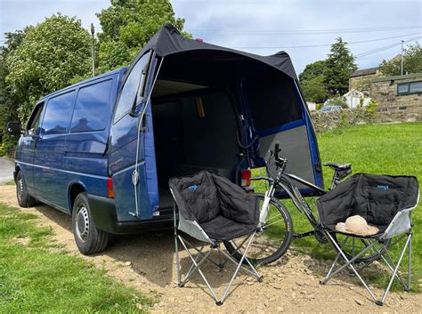 Kiravans Barn Door Campervan Awning For Vw T4 With Spoiler