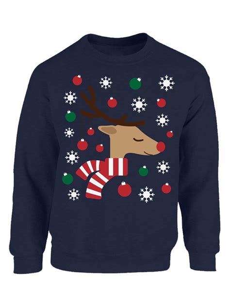 Mezee - Mezee Reindeer Christmas Lights Sweatshirt Funny Christmas ...