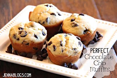 Jenna Blogs Perfect Chocolate Chip Muffins A Basic Muffin Mix