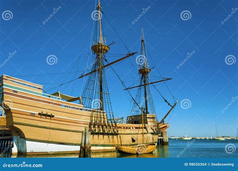 Plymouth`s Mayflower Ii On Cape Cod Editorial Stock Image Image Of