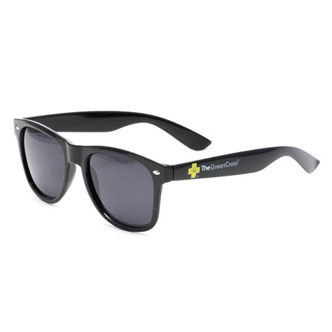 Black Polarized Sunglasses - The Green Cross