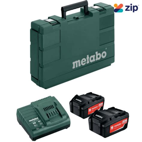 Metabo Au32100035 18v 52ah X2 Batteries And Asc30 Charger Combo Kit