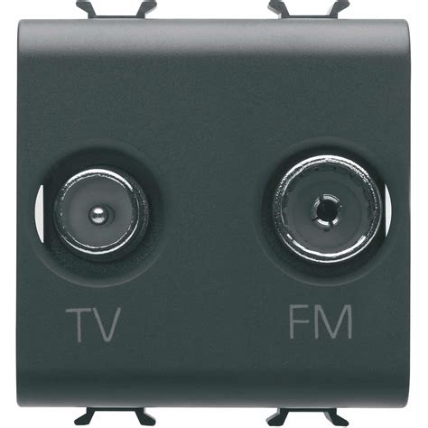 Priza Modulara TV RD Gewiss Negru 2M 16A Chorus Electric Casa