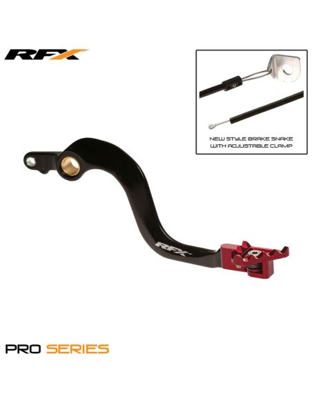 Pédale de Frein Arrière RFX Forgé Honda CR 250 R 02 07 Noir Rouge