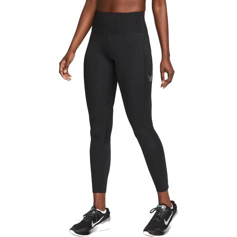 Nike Fast Mid Rise 7 8 Tights Women Black Cool Grey Fb4656 010 Bike24