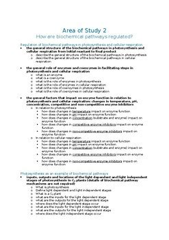 Vce Biology Unit Aos Checklist By Jessica Louchard Tpt