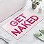 Amazon Qleewei Get Naked Bath Mat Fun Bathroom Rugs Soft Non Slip Cute Bath Rugs Funny