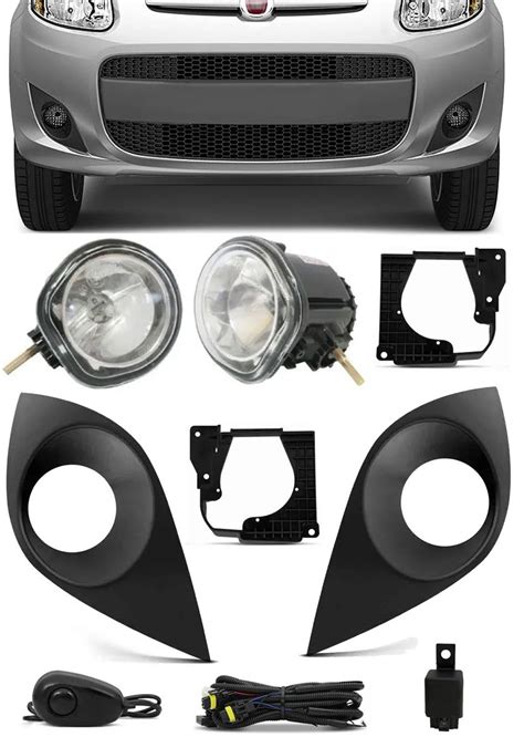 Kit Farol De Milha Neblina Fiat Novo Palio 2012 2013 2014 2015