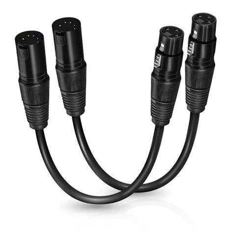 Buy Hosongin Pin Xlr Male To Pin Xlr Female Dmx Adapter Cable For