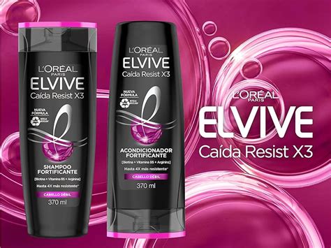 Loréal Paris Shampoo Caída Resist X3 Elvive 370 Ml Mx