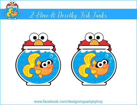 2 ELMO & DOROTHY Fish Tanks Digital fileDorothy Fish Tank