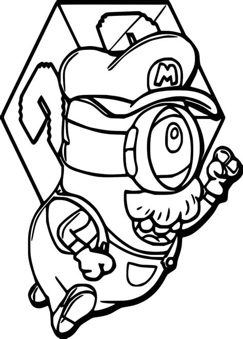 Dibujos De Minion Mario Para Colorear Para Colorear Pintar E Imprimir