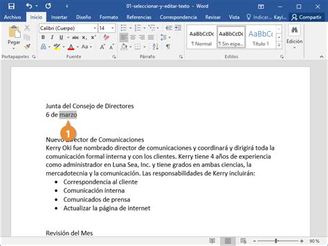 Seleccionar Y Editar Texto Customguide