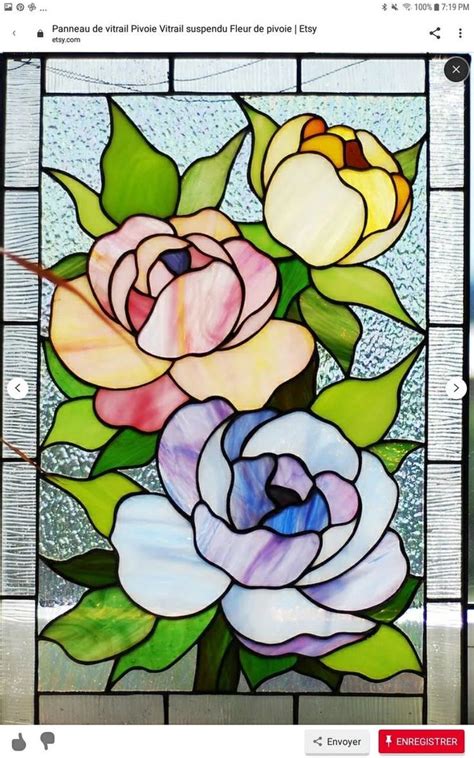 Pin By Assiaqeddi On Enregistrements Rapides Diy Stained Glass Window Stained Glass Flowers