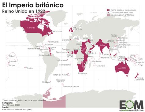 El mapa del Imperio británico Misioneros de África Padres Blancos