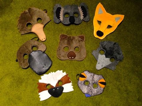 Wombat Stew Mask Set Animal Masks For Kids Diy Costumes Kids