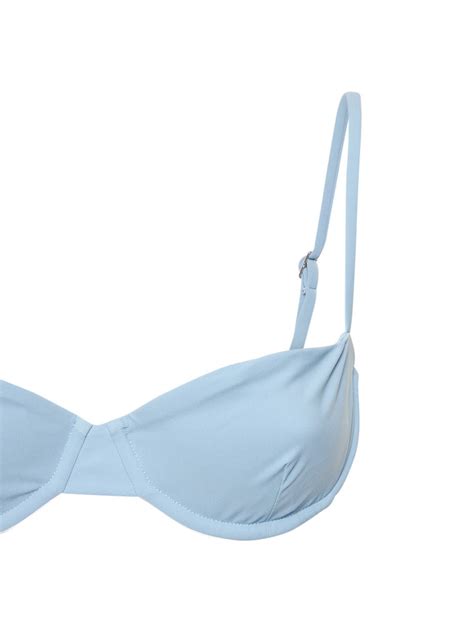 Anemos The Balconette Underwire Bikini Top In Light Blue Modesens