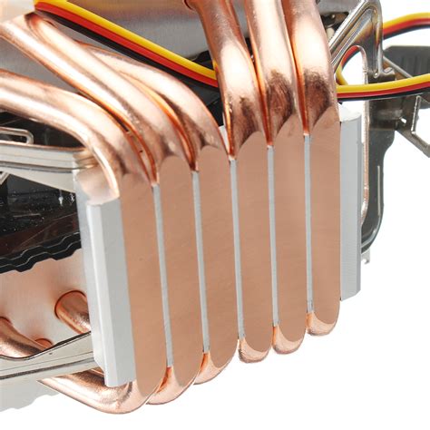 Heat Pipes Blue Led Cpu Cooling Fan Cooler Heatsink For Intel Lag