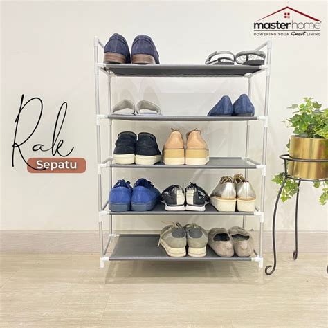 Jual MASTERHOME RAK SEPATU SENDAL RAK SERBAGUNA 4 DAN 5 SUSUN RAK