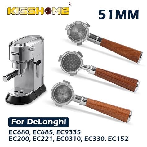 51mm Kahve Dipsiz Portafilter I In DeLonghi EC680 EC685 Yedek Filtre