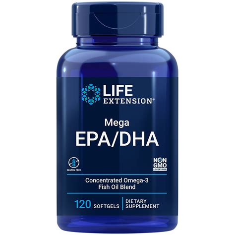 Mega EPA DHA Omega 3 Fish Oil Supplement Life Extension Australia