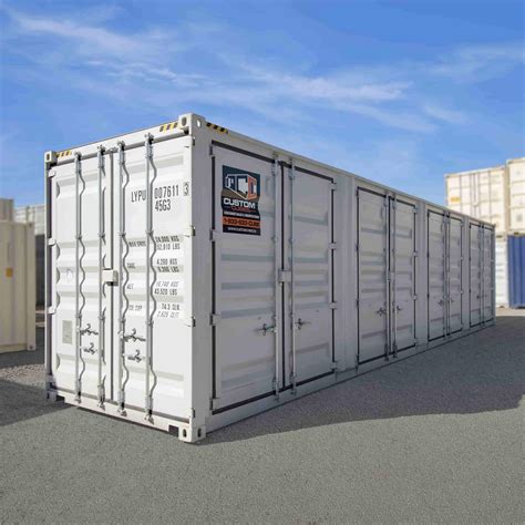 40HC New 1 Trip Shipping Container With 4 X Side Doors CUSTOM CUBES