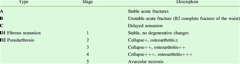 Scaphoid Fracture Herbert Classification Download Scientific Diagram