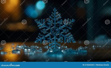 Snowflake Close Up Background for Graphic Design or PowerPoint ...