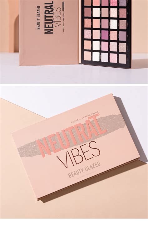 Beauty Glazed Neutral Vibes Matte 40 Colors Highlight Shimmer Eye