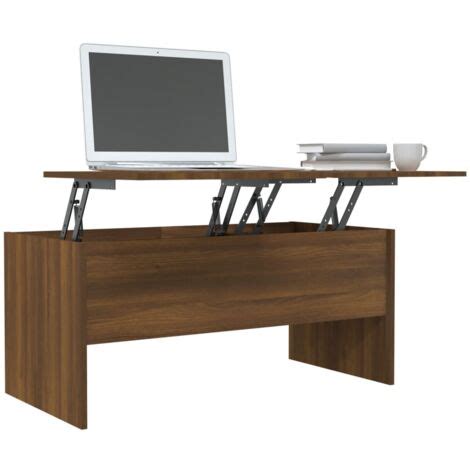 Vidaxl Table Basse Ch Ne Marron X X Cm Bois D Ing Nierie