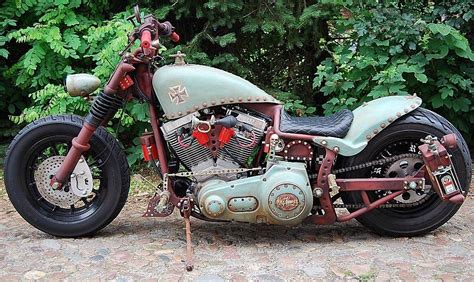 Harley Davidson Rat Bike Softail Fxst Custom Rat Bike Rat Rod Bike