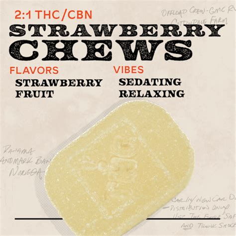 Strawberry 2 1 Thc Cbn 150mg 10pk Chews Indica 150mg Edibles Sunburn Sunburn West Palm