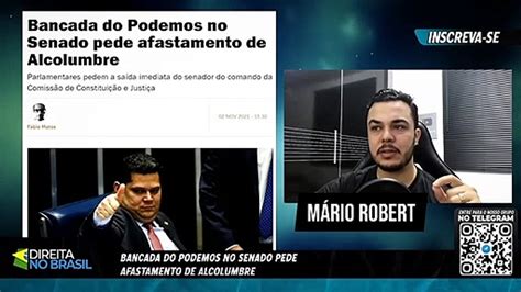 Alcolumbre Est Sem Sa Da Bancada Do Podemos Pede Afastamento Imediato