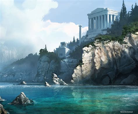 Pin On RPG Locations Fantasy Landscape Fantasy City Ancient Greek City