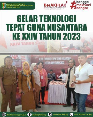 Gelar Teknologi Tepat Guna Nusantara GTTGN Ke XXIV Tahun 2023 Dinas