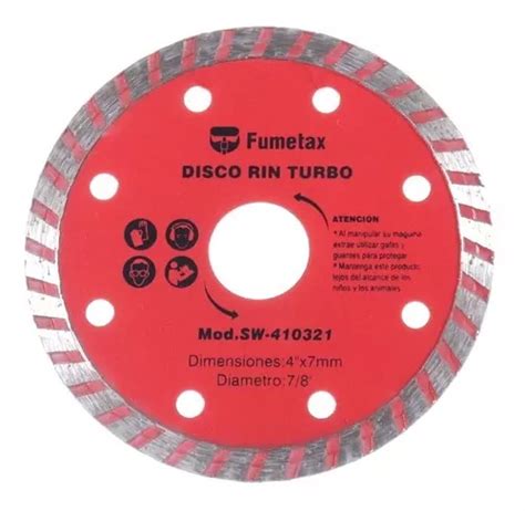 Disco Diamante Rin Turbo X Mm Sierra Corte Concreto